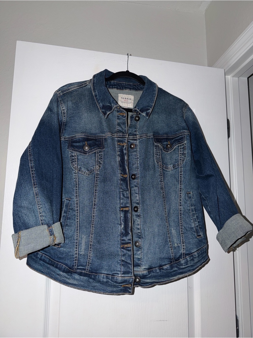 torrid Medium Wash Blue Denim Jacket